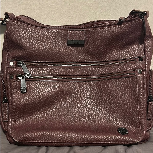 Fiorelli Textured Burgundy Shoulder Bag - Picture 2 of 8